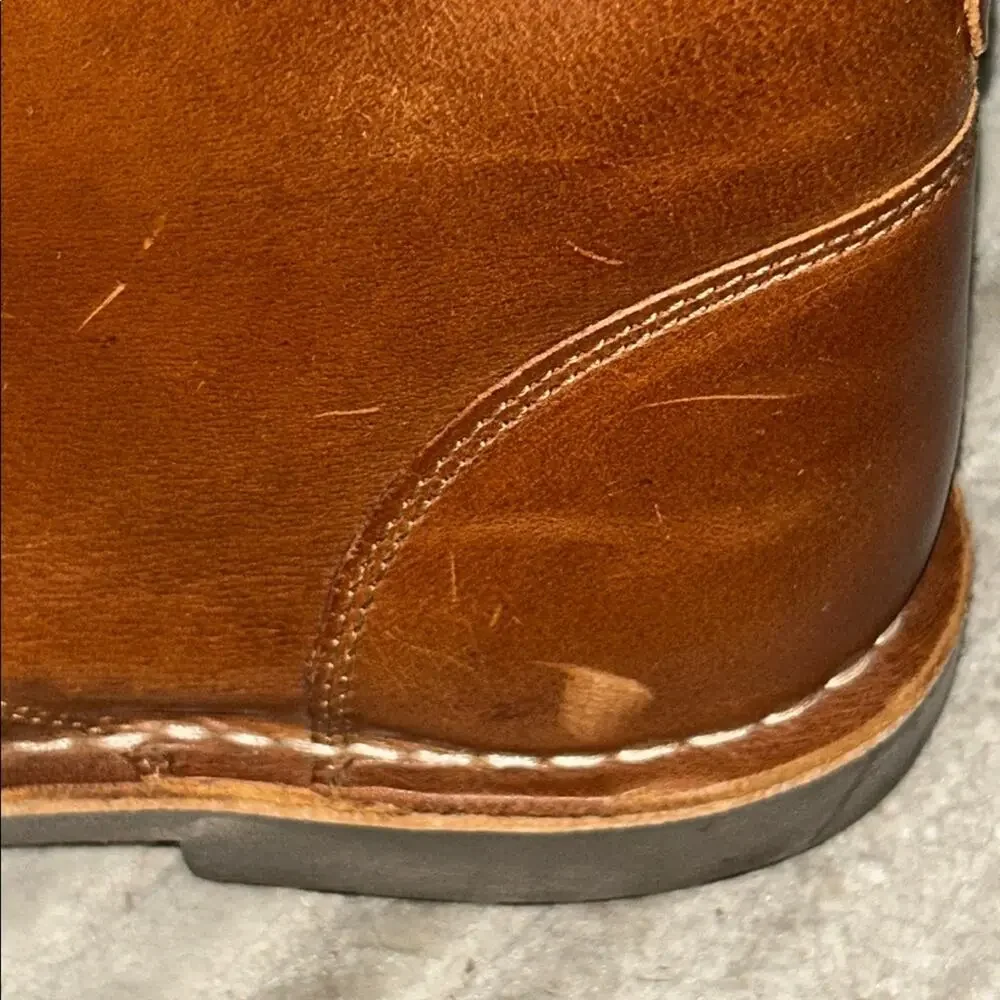 Crown Vintage Brown Leather Chukka Boots Lace Up Casual Dress Boots Men’s Size 9